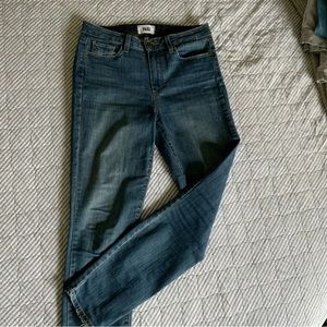 Paige Mid Wash Skinny Jeans